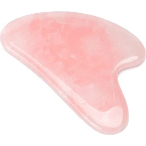 Pembe Kuvars Quartz Kalp Gua Sha Face Guasha Premium Yüz Masaj Aleti Doğaltaş