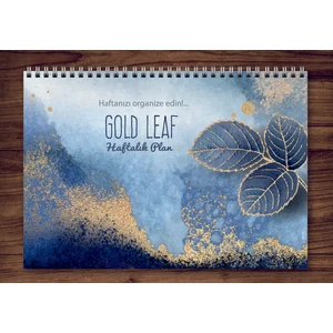 A4 Haftalık Planlayıcı Gold Leaf