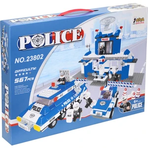 Asya Oyuncak 0131 23802 Asya Bricks Polis Blok Seti / 567 Parça