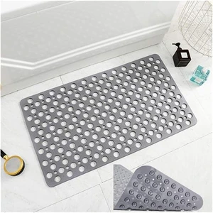 Karree Design Gri 66 Vantuzlu  Banyo Duş Kaydırmaz Paspas
