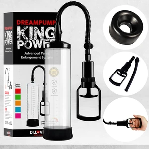Dr. Love Penis Pump Men Güçlü Vakumlu Penis Pompası Silikon Başlıklı