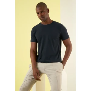 Pamuklu Regular Fit Bisiklet Yaka Basic T Shirt Erkek T Shirt EXXEMODJ000B