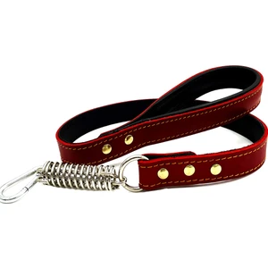 Tasma Market Kırmızı Deri Köpek Gezdirme Tasması