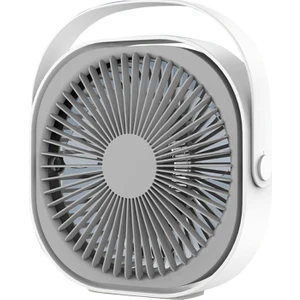 M102 4000MAH Şarj Edilebilir Mini Masaüstü Fan - Beyaz (Yurt Dışından)