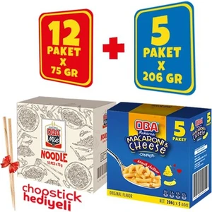 5’li Macaroni And Cheese (Mac & Cheese) + 12’li Obamie Karma Noodle Paket