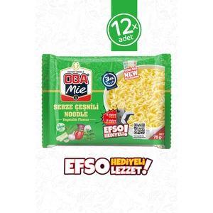 Sebze Çeşnili Hazır Noodle 12'li