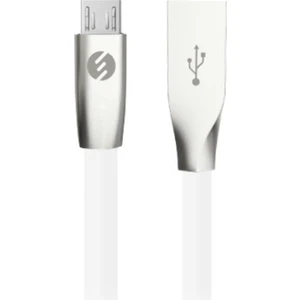 Swapp SW-C505 1m 2A Micro USB Metal Slim Beyaz Data+Şarj Kablosu