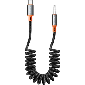 CA-0900 Type-C To 3.5mm Dijital Ses Kablosu 1.8-Siyah