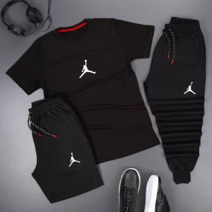 3'lü Unisex Spor Eşofman Takımı Kombini