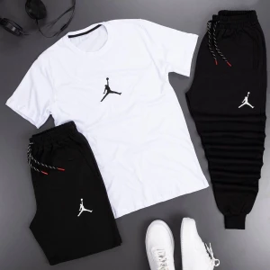 3'lü Unisex Spor Eşofman Takımı Kombini