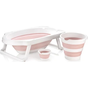 Babyjem Katlanır Banyo 3'lü Set Pembe