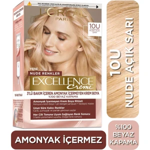 L'Oréal Paris Excellence Creme Nude Renkler Saç Boyası – 10U Nude Açık Sarı