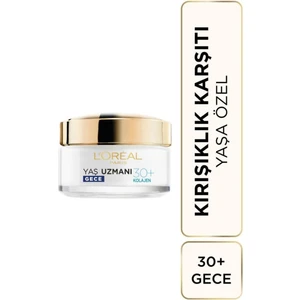 L'Oréal Paris Yaş Uzmanı 30+ Kıırışıklık Karşıtı Nemlendirici Gece Kremi