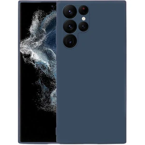 Galaxy S22 Ultra ile Uyumlu Kılıf Mara Silky Termoplastik Kılıf Lacivert