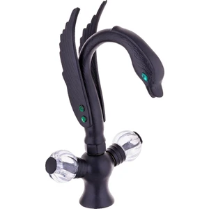 Kuğu Ördek Lavabo Bataryası Siyah