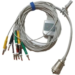 Cardioline Ekg Kablosu Yuvarlak Soketli