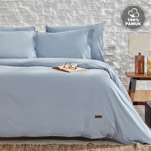 Bedding Plain Çift Kişilik Ranforce Yıkamalı Nevresim Takımı - Indigo