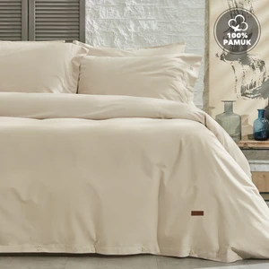 Bedding Plain Çift Kişilik Ranforce Yıkamalı Nevresim Takımı - Bej