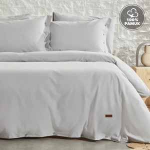Bedding Plain Çift Kişilik Ranforce Yıkamalı Nevresim Takımı - Gri