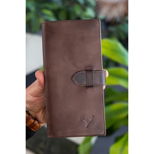 Albert  Deri Rfıd Engelleyici Telefon Bölmeli Kırmızı Unisex Cüzdan