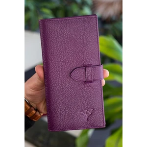 Albert  Deri Rfıd Engelleyici Telefon Bölmeli Kırmızı Unisex Cüzdan