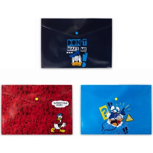 A4 Çıtçıtlı Dosya Disney Donald Duck Design 3'lü Karışık