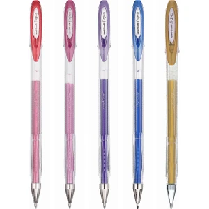 Signo Noble 0,8mm Metalik Jel Mürekkepli Roller Kalem Seti 5 Renk