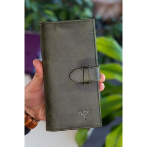 Albert  Deri Rfıd Engelleyici Telefon Bölmeli Kırmızı Unisex Cüzdan