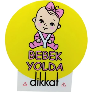 Dikkat Ajans Bebek Yolda Sticker (Kız)