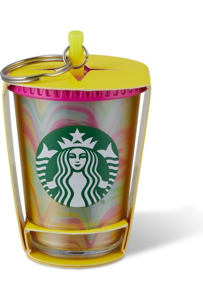 Starbucks® Soğuk İçecek Bardağı Görünümlü Plastik Anahtarlık - 11133311