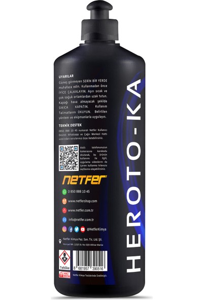 Netfer Heroto-KA Kalın Çizik Giderici Pasta - 1 L