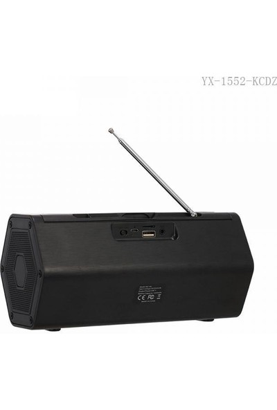 Fm Plus Kc-V6 Siyah Radyo/hopörlör AUX/USB/TF/DC5V/BT/FM 1200 Mah