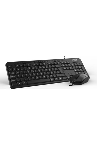 Inca IMK-375T USB Q Trk Optic Mouse Siyah Standart Klavye - Mouse Set