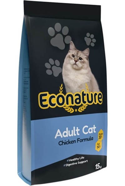 Econature Tavuklu Yetişkin Kedi Maması 15 kg