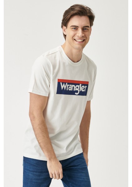 WRANGLER Erkek Regular Fit Normal Kesim %100 Pamuk Bisiklet Yaka Tişört