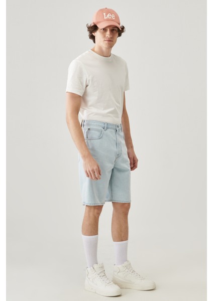Erkek Regular Fit Normal Kesim 5 Cep Esnek Jean Şort