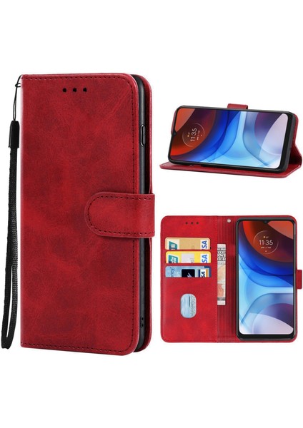 Motorola Moto E7 Power 2021 Kırmızı Için Pu Telefon Kılıfı (Yurt Dışından) fiyatları