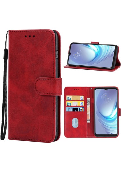 Motorola Moto G50 4g Kırmızı Için Pu Telefon Kılıfı (Yurt Dışından) fiyatları