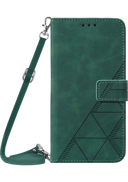Nokia G21/G11 Dark Green Için Crossbody Deri Kılıf (Yurt Dışından)