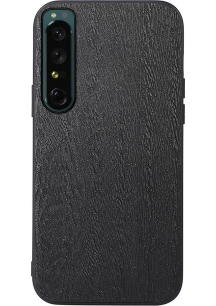 Sony Xperia Için Pu Phone Kılıfı 1 Iv Siyah (Yurt Dışından)