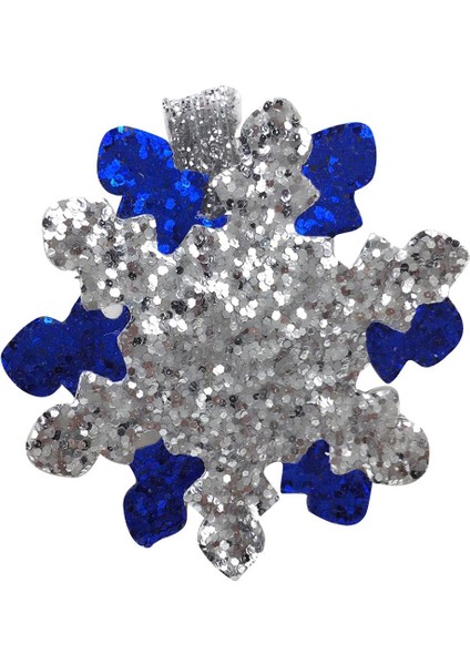 1 Adet Sequins Kar Tanesi Saç Klip Tokalar Firkete Çocuk Kız Altın Donanma - Gümüş(Yurt Dışından)