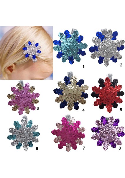 1 Adet Sequins Kar Tanesi Saç Klip Tokalar Firkete Çocuk Kız Altın Donanma - Gümüş(Yurt Dışından) fırsatları