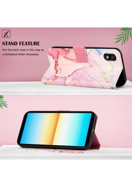 Sony Xperia Ace Iıı Gül Altın LS005 Için Yan Toke Pu Telefon Kasası (Yurt Dışından) fırsatları