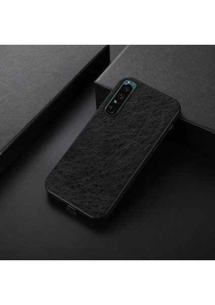Sony Xperia 1 Iv Siyah Için Çılgın At Dokusu Pu Pu Tona Kahraman (Yurt Dışından) fiyatları