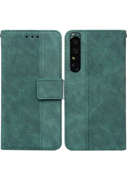 Sony Xperia Için Deri Kılıf 1 Iv Yeşil (Yurt Dışından)