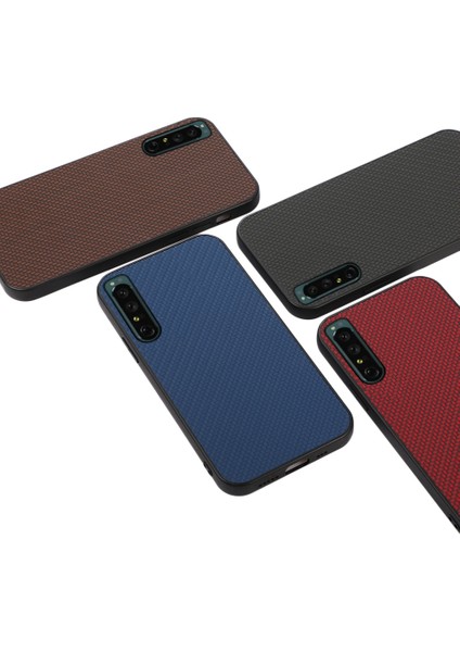 Sony Xperia Için Karbon Fiber Doku Kılıfı 1 Iv Kırmızı (Yurt Dışından) fiyatları
