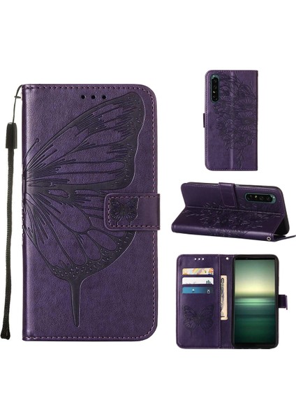 Sony Xperia Için Kabartmalı Kılıf 1 Iv Koyu Mor (Yurt Dışından) fiyatları