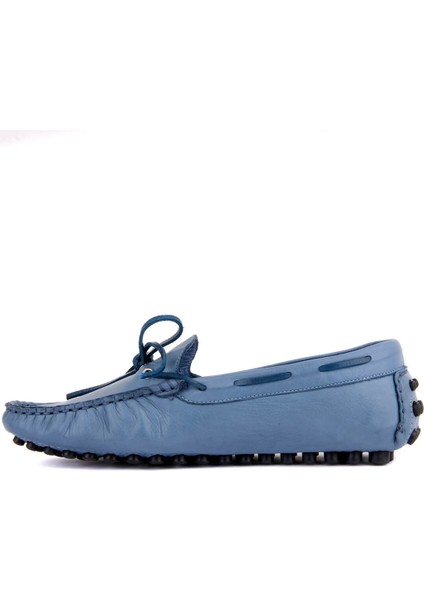 Sail Lakers - Kot Mavi Deri Erkek Loafer