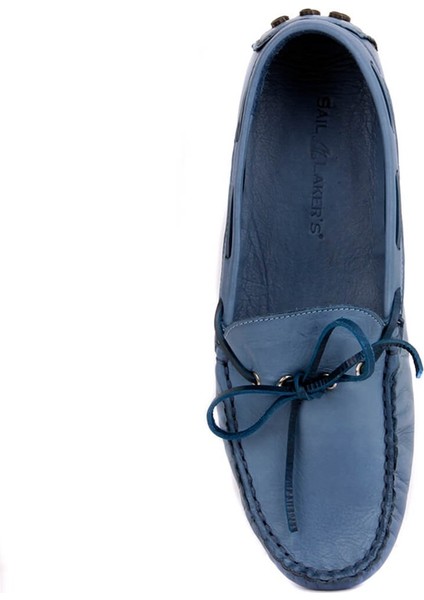 Sail Lakers - Kot Mavi Deri Erkek Loafer