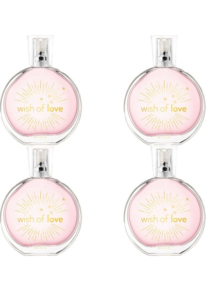 Wish Of Love Edt 50ML Kadın Parfümü - 4 Adet